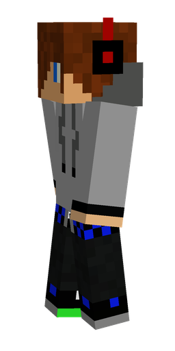Black skin: body, left side render