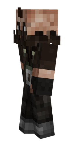 Black skin: body, left side render