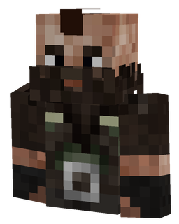 Black skin: bust render