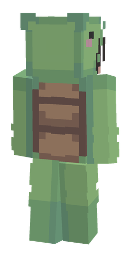 Green skin: body, back render