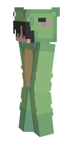 Green skin: body, left side render
