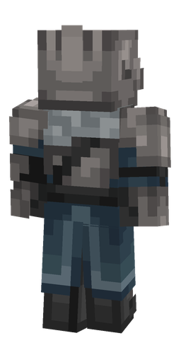 Black skin: body, back render