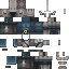 Black skin: raw texture render