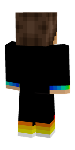 Black skin: body, back render