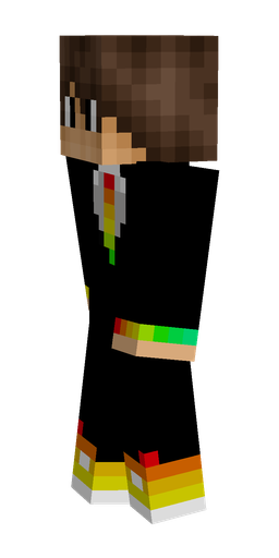 Black skin: body, left side render
