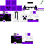 Black skin: raw texture render