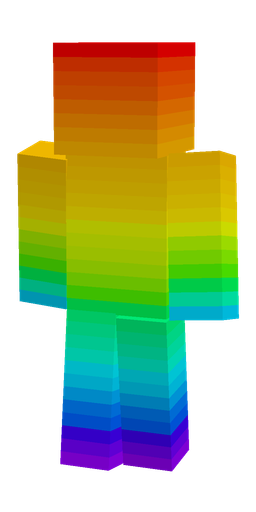 Blue skin: body, front render