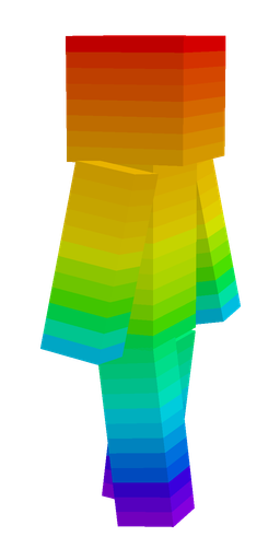 Blue skin: body, right side render