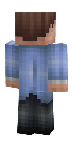Black skin: body, back render