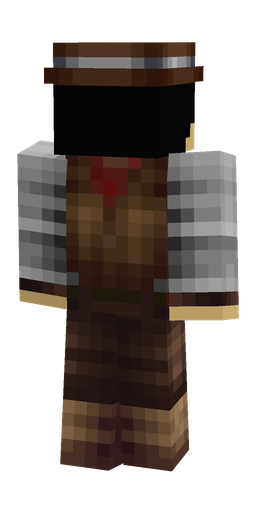 Black skin: body, back render