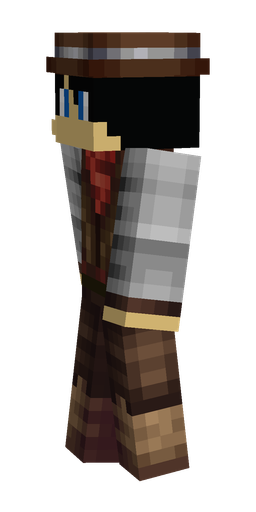 Black skin: body, left side render