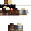 Black skin: raw texture render