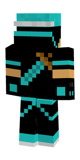Black skin: body, back render