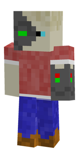 Blue skin: body, front render