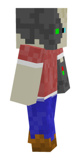 Blue skin: body, right side render