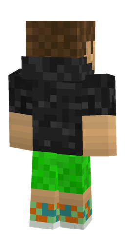 Black skin: body, back render