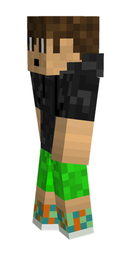 Black skin: body, left side render