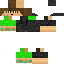 Black skin: raw texture render