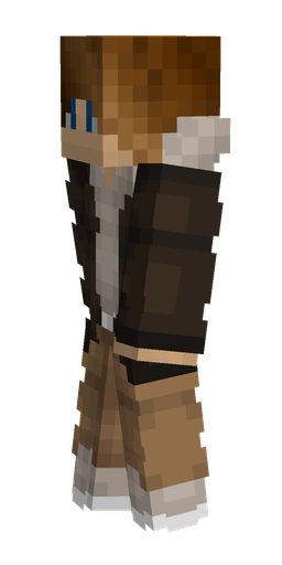Brown skin: body, left side render