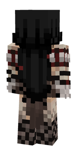 Black skin: body, back render