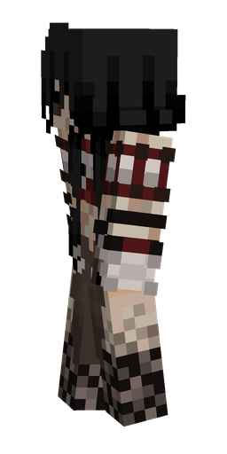Black skin: body, left side render
