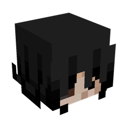 Black skin: head render
