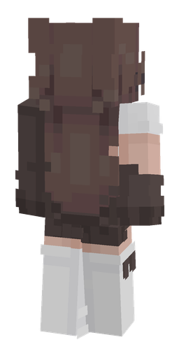 Black skin: body, back render