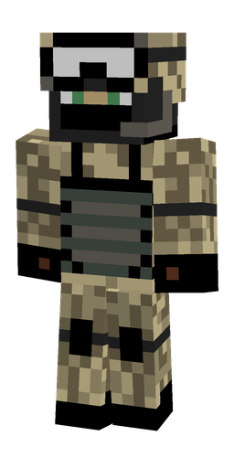 Black skin: body, front render