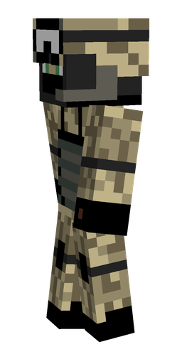 Black skin: body, left side render