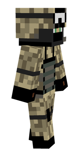 Black skin: body, right side render