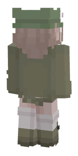 Dark skin: body, back render