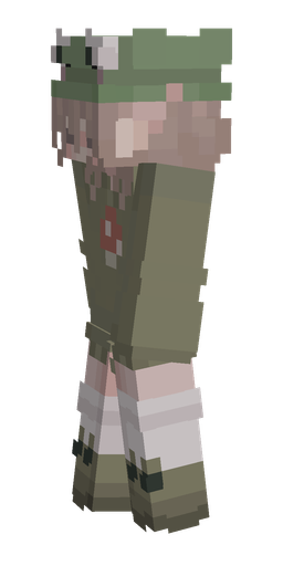 Dark skin: body, left side render