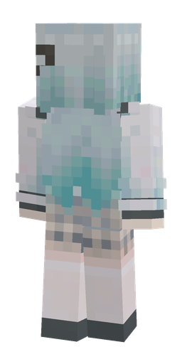 Blue skin: body, back render