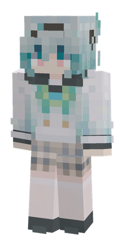 Blue skin: body, front render