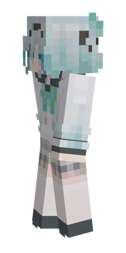 Blue skin: body, left side render