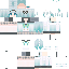 Blue skin: raw texture render