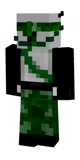 Black skin: body, back render