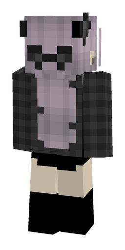 Black skin: body, back render