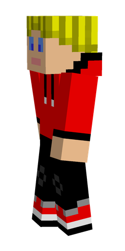 Black skin: body, left side render