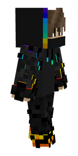 Black skin: body, right side render