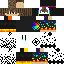Black skin: raw texture render