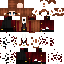 Black skin: raw texture render