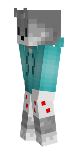 Blue skin: body, left side render