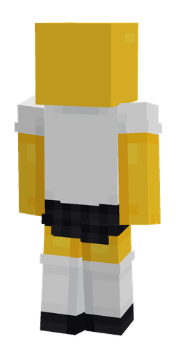 Black skin: body, back render