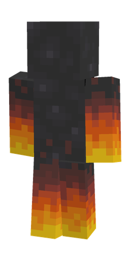Black skin: body, back render