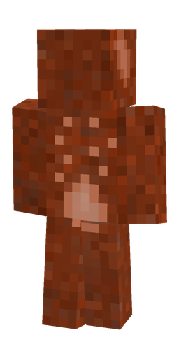 Brown skin: body, back render