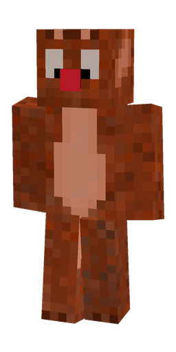 Brown skin: body, front render