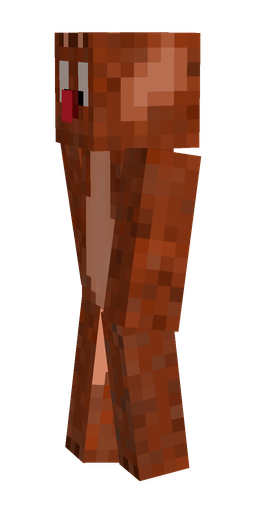 Brown skin: body, left side render