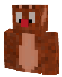 Brown skin: bust render