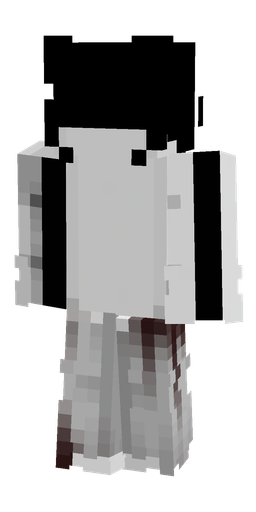 Black skin: body, back render